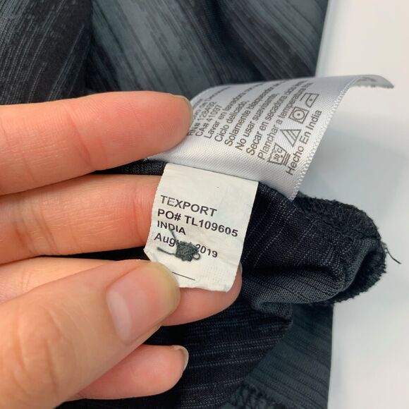 Greg Norman Polo Shirt Mens Extra Large Black PlayDry Striped Performance Golf - Picture 8 of 10